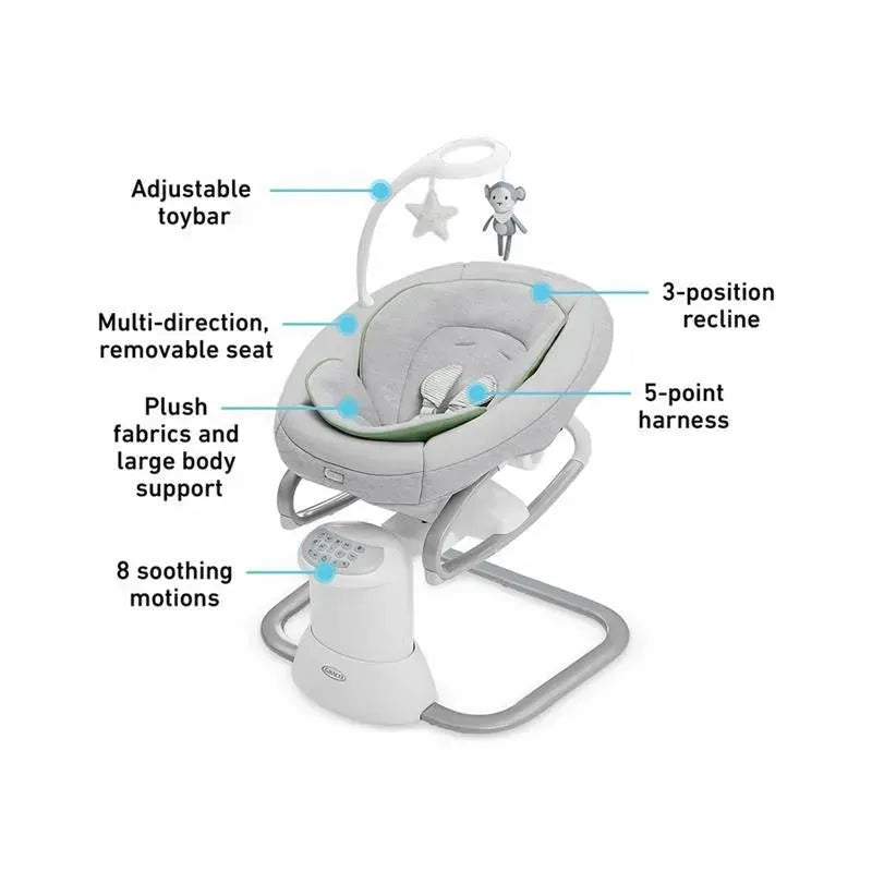 Graco - Soothe My Way Baby Swing with Removable Rocker, Madden Image 2