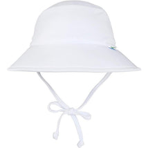 Green Sprouts - Baby Breathable Swim & Sun Bucket Hat, White Image 1