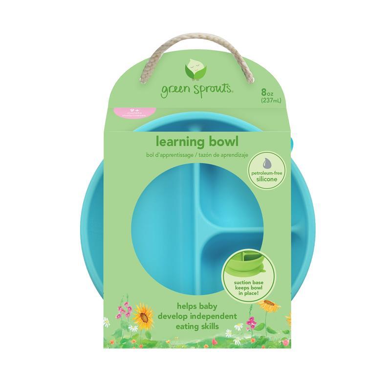Green Sprouts Silicone Learning Bowl, Gray Image 9