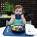 Green Sprouts Snap & Go Easy-Wear Bib 3-Pack Set, Aqua Dinosaur Image 5