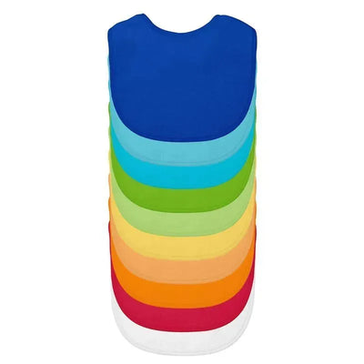 Green Sprouts Stay-Dry Infant Bibs 10-Pack, Blue 3-12M Image 1