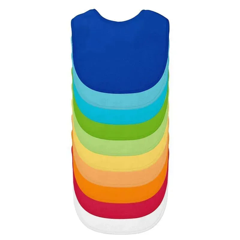Green Sprouts Stay-Dry Infant Bibs 10-Pack, Blue 3-12M Image 1