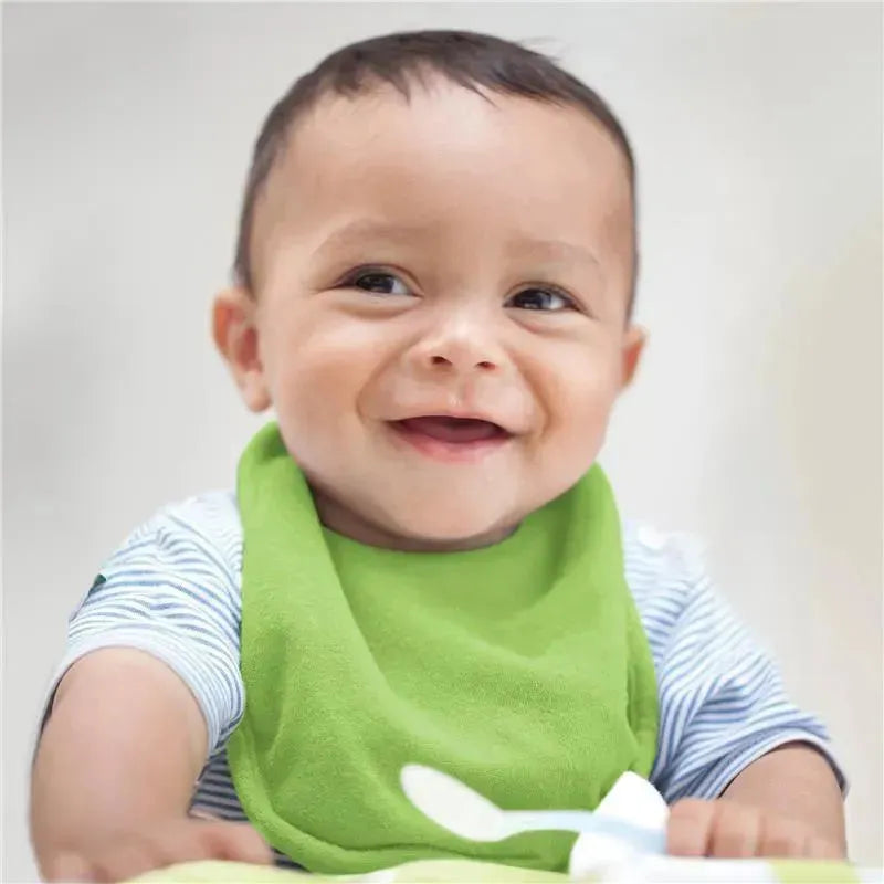 Green Sprouts Stay-Dry Infant Bibs 10-Pack, Blue 3-12M Image 3