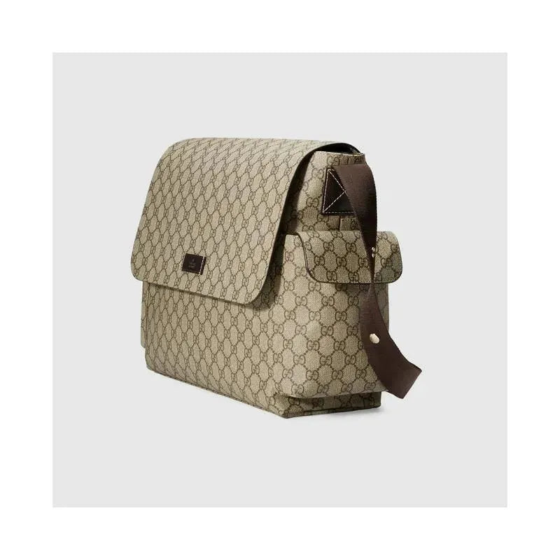 Bolsa de fraldas Gucci GG Plus Supreme, bege - Main Image