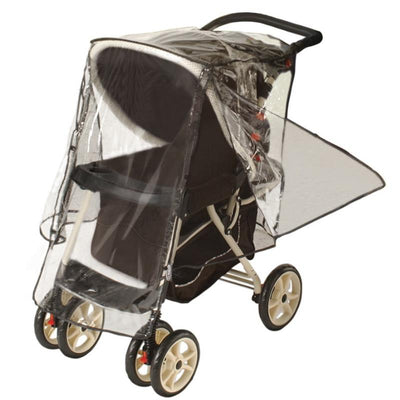 H.I.S. Juveniles Jeep Deluxe Stroller Weather Shield featuring a clear plastic cover for protection against weather conditions.