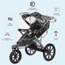 H.I.S. Juveniles - Jeep Jogging Stroller Weather Shield, Universal Size Image 3