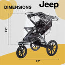 H.I.S. Juveniles - Jeep Jogging Stroller Weather Shield, Universal Size Image 5