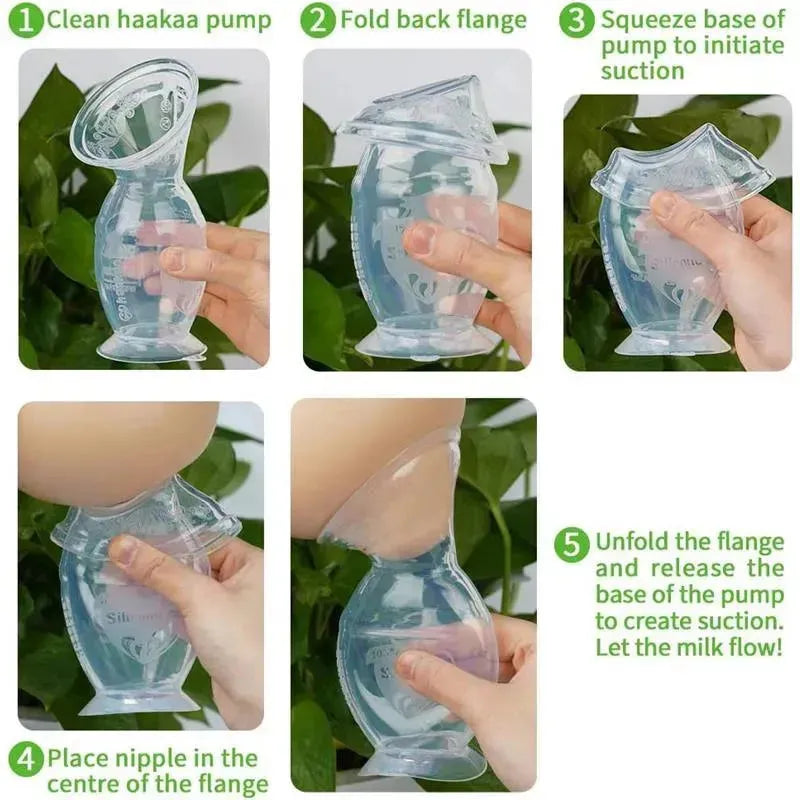 Haakaa - Silicone Breast Pump with Suction Base, 5Oz Image 3