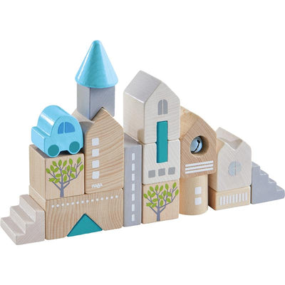 Haba - Bad Rodach 18 Piece Wooden Building Blocks  Image 1