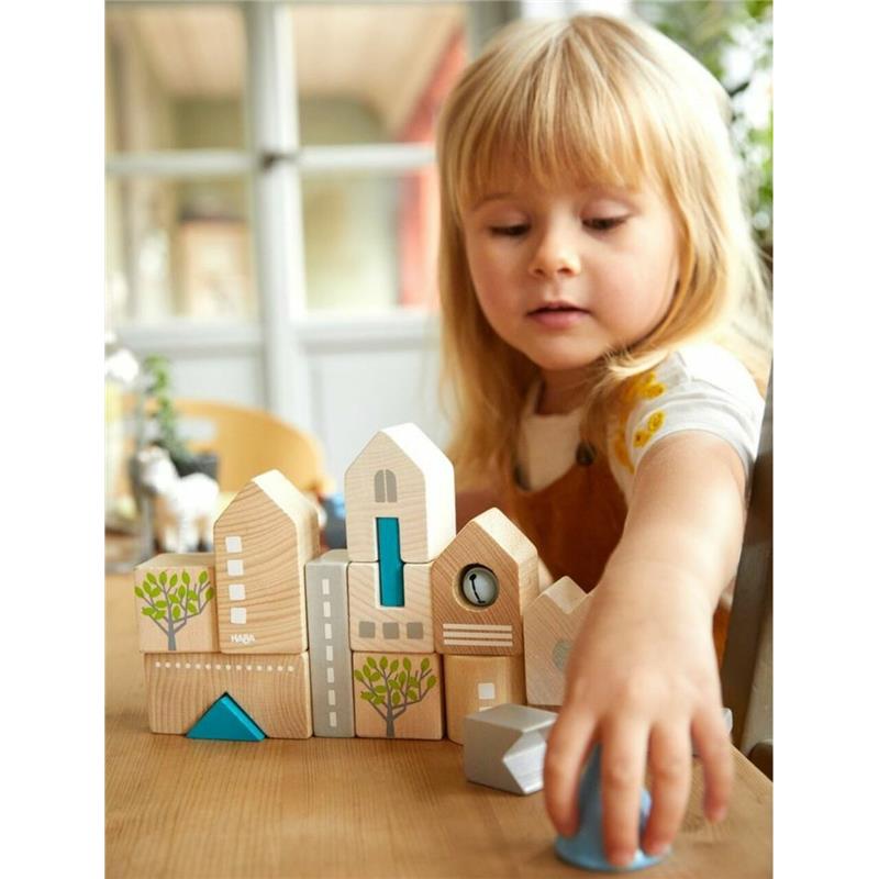 Haba - Bad Rodach 18 Piece Wooden Building Blocks  Image 7