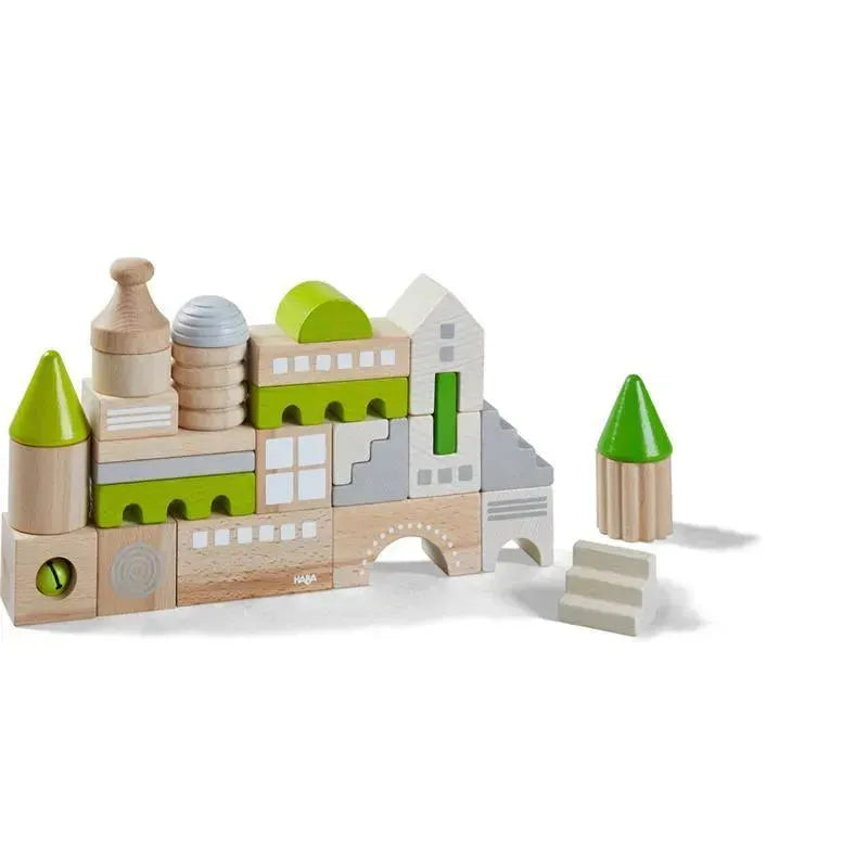 Haba - Coburg 28 Piece Wooden Building Blocks Image 2