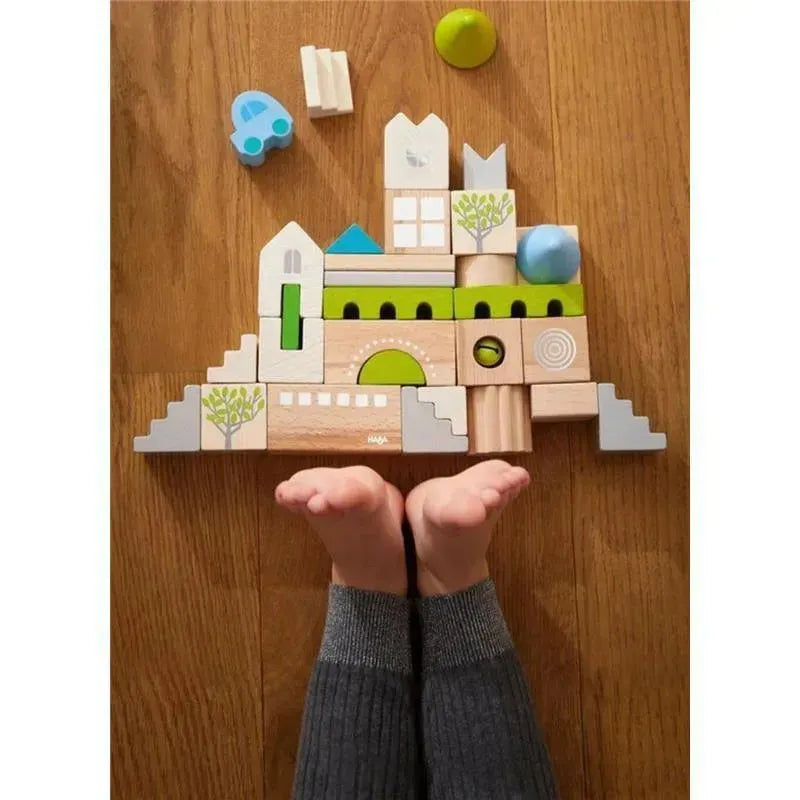Haba - Coburg 28 Piece Wooden Building Blocks Image 6
