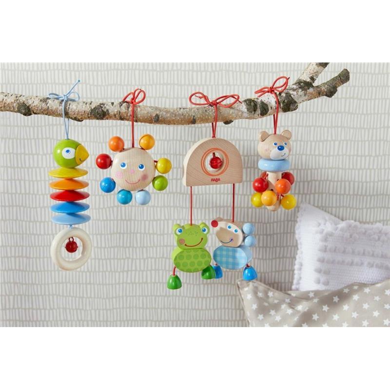 Haba - Dangling Figure Parrot Stroller & Crib Toy Image 4