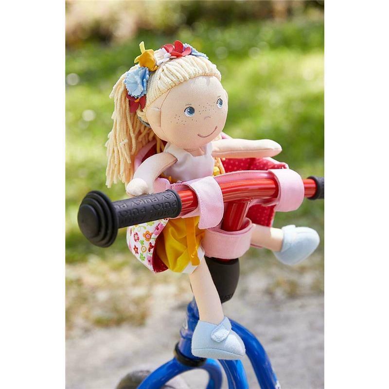 Haba - Soft Doll's Bike Seat Flower Meadow Image 4