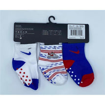 Haddad 21 Nike 3Pk Quarter Socks - University Red/Blue/White 12-24M Image 3