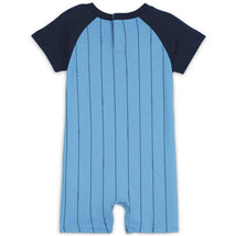 Haddad - Jordan Baby Boy Essentials Stripe Rompe. Blue Image 2