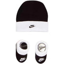 Nike Baby - Simple Swoosh Hat & Bootie Hosiery Black/White Image 1