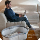 HALO BassiNest Connected Swivel Sleeper 3.0 Smart Bassinet - Grey Image 6