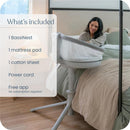 HALO BassiNest Connected Swivel Sleeper 3.0 Smart Bassinet - Grey Image 7