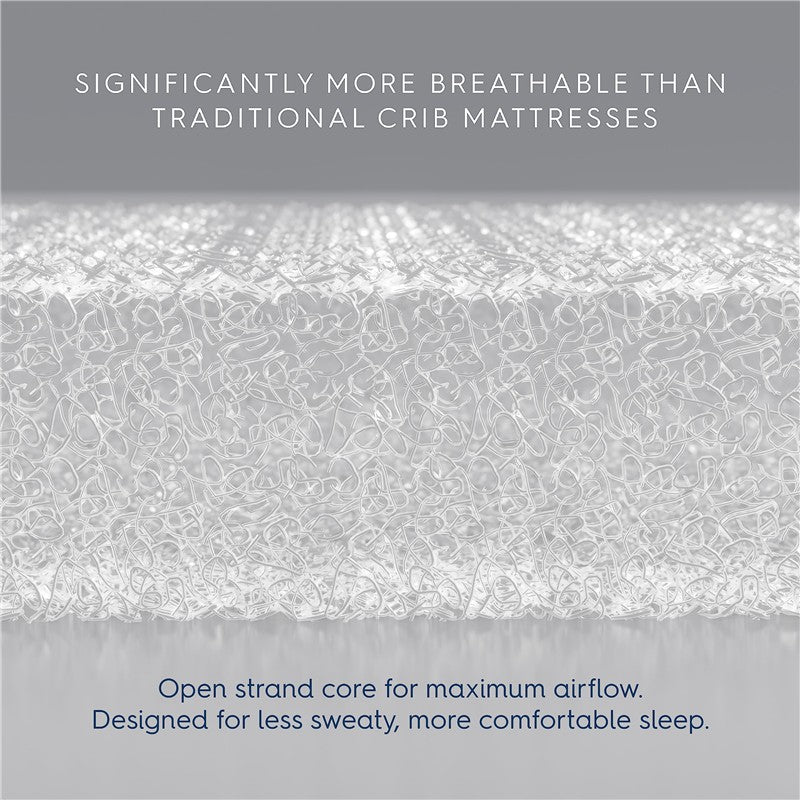 HALO DreamWeave Breathable Crib Mattress - White Image 4