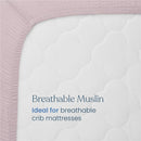 HALO Full-Size Fitted Crib Sheets 2-Pack - Mauve Image 4