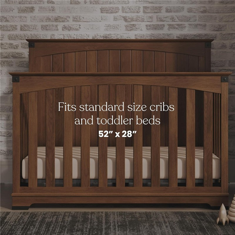 HALO Full-Size Fitted Crib Sheets 2-Pack - Mauve Image 6
