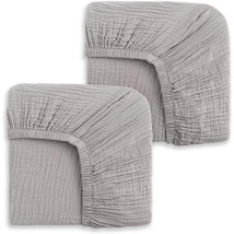 HALO Full-Size Fitted Crib Sheets 2-Pack - Storm Grey Image 1