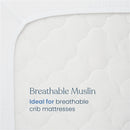 HALO Full-Size Fitted Crib Sheets 2-Pack - White Image 4
