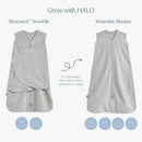 HALO SleepSack Swaddle 100% Cotton 1.5 TOG - Clouds Image 6