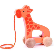 Hape - Giraffe Wooden Push and Pull Toddler Toy Image 1