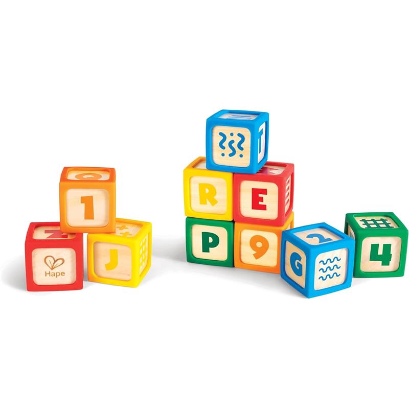 Hape - Grip-N-Stack Silicone & Wood Blocks Image 5