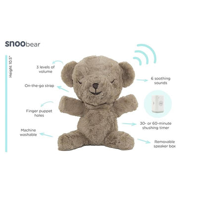Happiest Baby - Snoobear White Noise Machine Plush Baby Sleep Soother Image 1