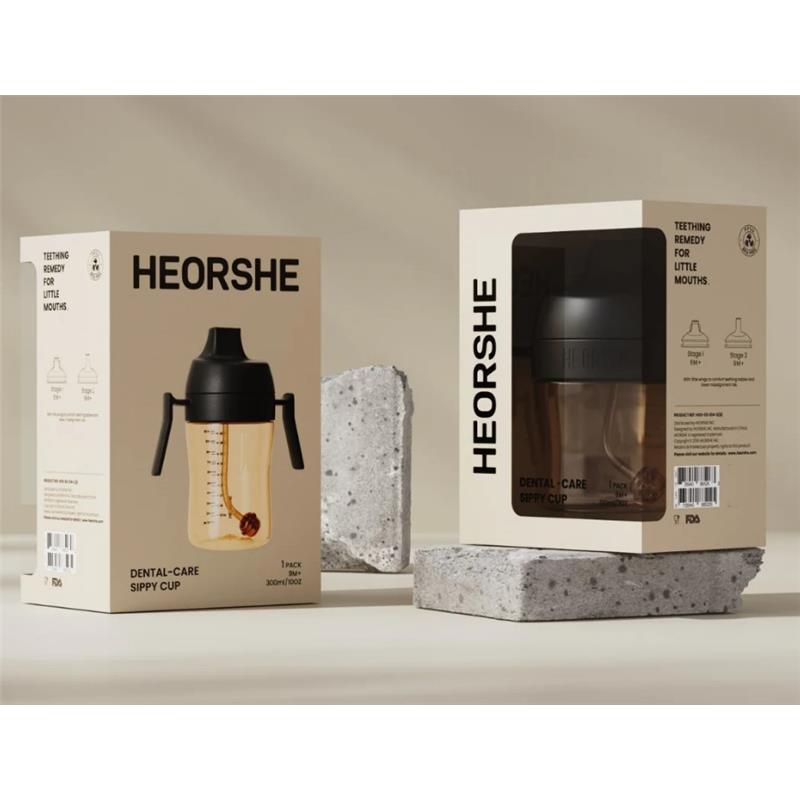 Heorshe - Dental-Care Sippy Cup 10Oz/300M, Black Image 2