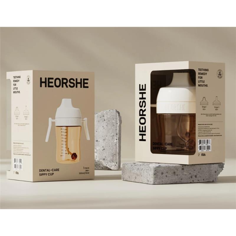 Heorshe - Dental-Care Sippy Cup - 10Oz/300M, White Image 5