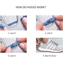 Hickies - No Tie Shoelaces For Adults Premium, Unisex, One Size fit All, Blue Straps Image 3
