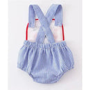 Honeydew - Blue Patriotic Flag Embroidery Boy Bubble Image 2