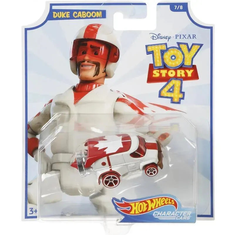 Hot Wheels Disney Pixar Toy Story Duke Caboom Carro Personagem, Branco