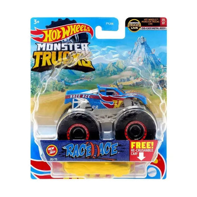 Hot Wheels - Monster Trucks Die-Cast Car, Race Ace Image 1