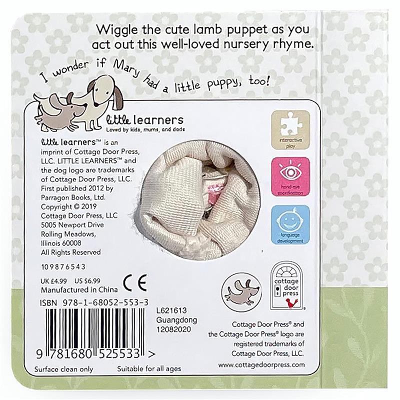 House Of Marbles - Mary Had A Little Lamb Finger Puppet Book Image 3