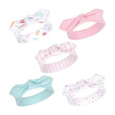 Hudson Baby - 5Pk Baby Girl Cotton and Synthetic Headbands, Ice Cream Image 1