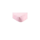Hudson Baby Organic Cotton Fitted Crib Sheet, Pink Image 1