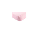 Hudson Baby Organic Cotton Fitted Crib Sheet, Pink Image 1