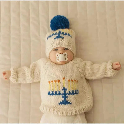 Huggalugs - Menorah Crew Neck Sweater For Baby & Toddler Image 1
