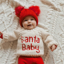 Huggalugs Santa Baby Crew Neck Sweater - Natural Image 2