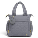 HUGGIES Cozy Hugpack Tote Diaper Bag, Quiet Smoke Quilted Image 1