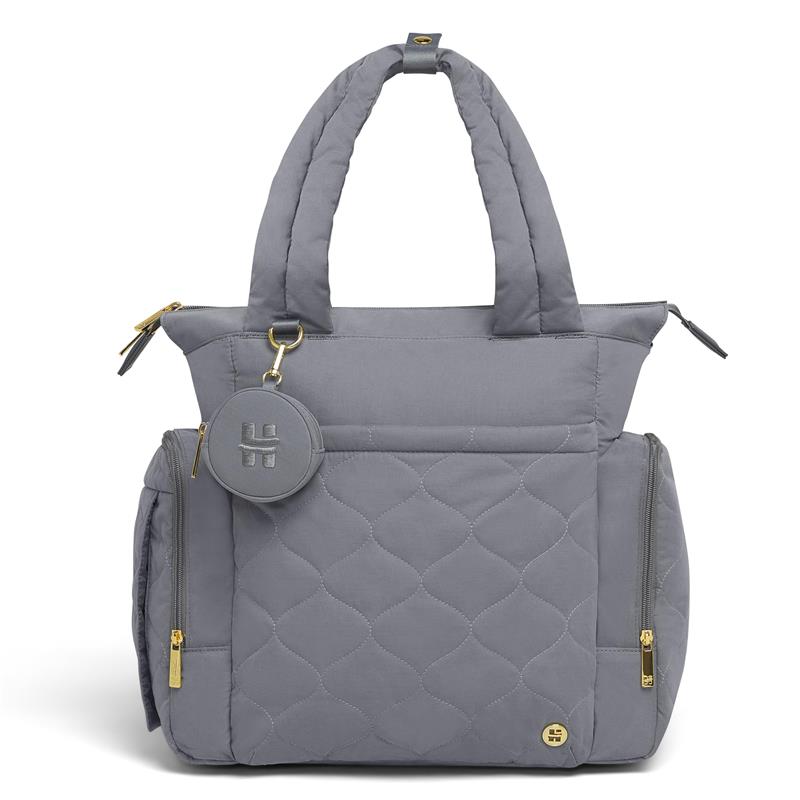 HUGGIES Cozy Hugpack Tote Diaper Bag, Quiet Smoke Quilted Image 2