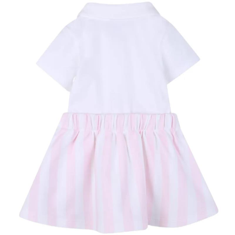Hugo Boss Baby 2-In-1 Effect Dress Polo-Style, Light Pink Image 2