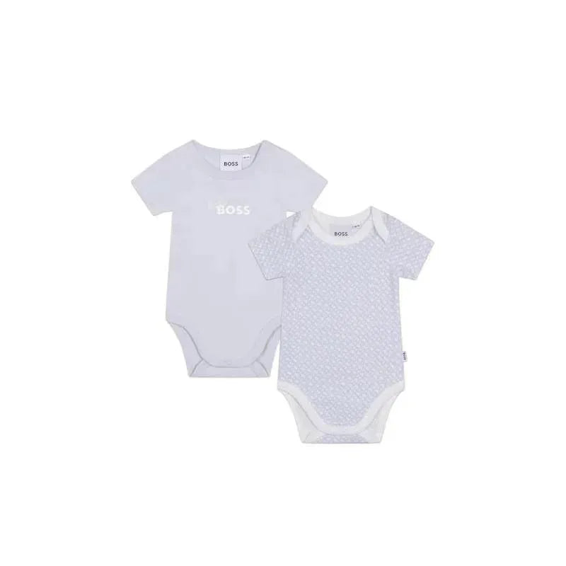 Hugo Boss Baby - 2Pk Boy Bodysuit Set, Pale Blue  Image 1