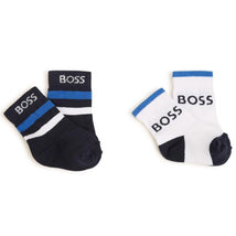 Hugo Boss Baby - 2Pk Boys Socks, Navy Image 1