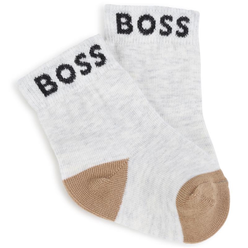 Hugo Boss Baby - 3Pk Socks Set White, Black & Beige  Image 4
